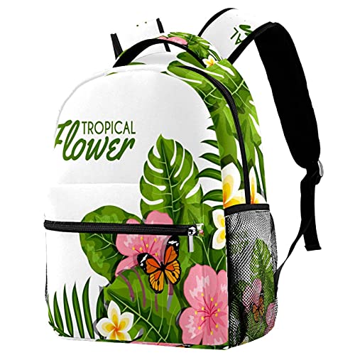 Sac à dos voyage ordinateur portable grand espace anti-choc avec imprimé papillon élégant