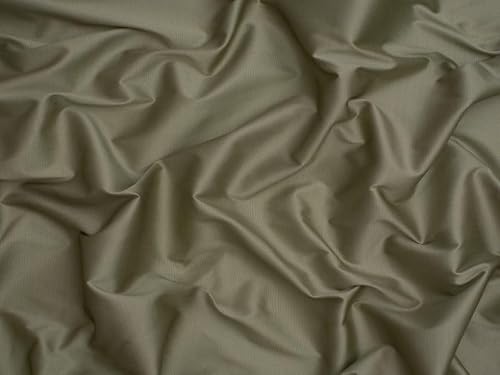 Minerva Core Range Stone Faux Silk Effect Taffeta Fabric for Dressmaking - 140cm Wide - per metre