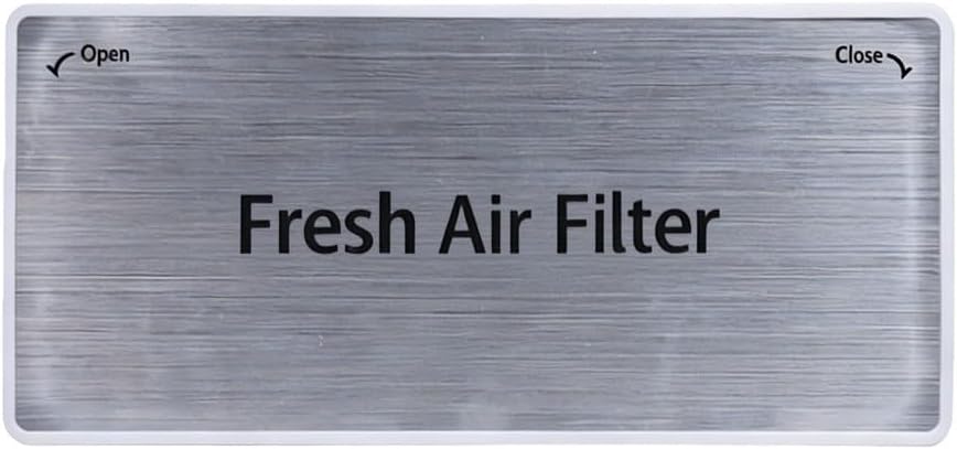 ADQ75493301 Air Filter Cover Replacement for LG Door Fridge, ABS Plastic Housing with White and Silver For Edge, For Easy Install Part for LRFDS3006D LRFXC2416S SRFVC2416S Models(White border)