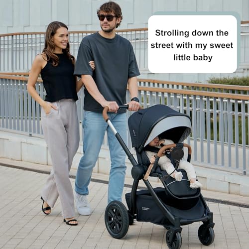 Image of Stroller Mirror - Adjustable 360 Stroller Mirror to See Your Baby's Face on Stroller Walks, Baby Shower Gifts for New Mom, New Parents, Universal Stroller Accessories (C-Clamp)