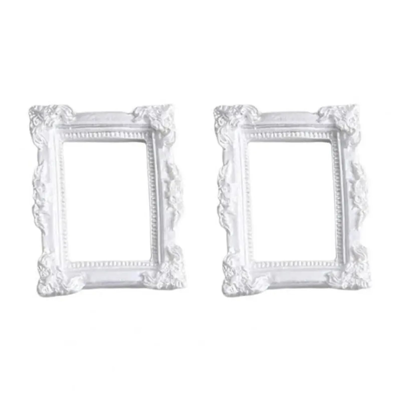 Nice-looking Mini Picture Frame Resin Fine Workmanship Small Size Miniature Photo Frames(Color 7)
