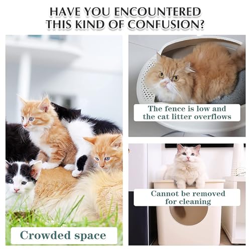 Image of Emily Pets Cat Litter Box with Free Scopper for Cat, Kitter, Bunnies (Blue)