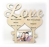Unbekannt Love Liebe Geschenk zum Valentinstag Jahrestag Liebesbeweis Mann Frau Wand Foto Holz Bilderrahmen 10x15 cm Sie oder Ihn