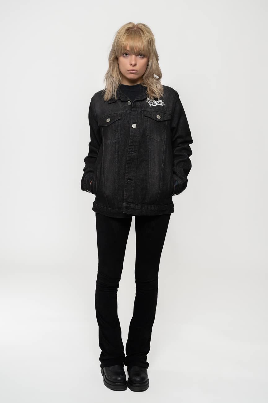 My Chemical Romance Homme Logo Denim Jacket MCR Veste Noir