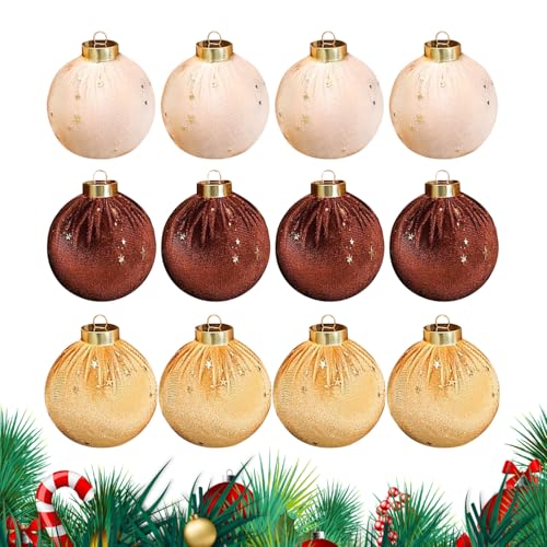 Boules de Noël velours incassables déco de fête sans casse - 2