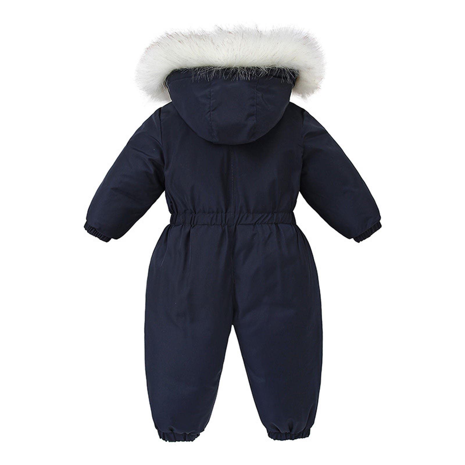 Baby Unisex Skianzüge Jungen Mäntel Winter Schneeanzug Klassisch Bequem Skioverall mit Abnehmbarer Kapuze Schneeanzüge Kleinkind Jacke Kleidung Reißverschluss Overall Atmungsaktiv Winteranzug