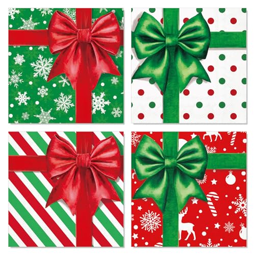 Servilletas de mano para Navidad absorbentes contra manchas en cenas y fiestas en casa