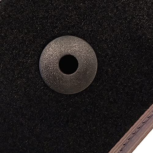 Alfombrillas para Renault Clio 1998-2002 de moqueta automotriz gris con talonera premium 3