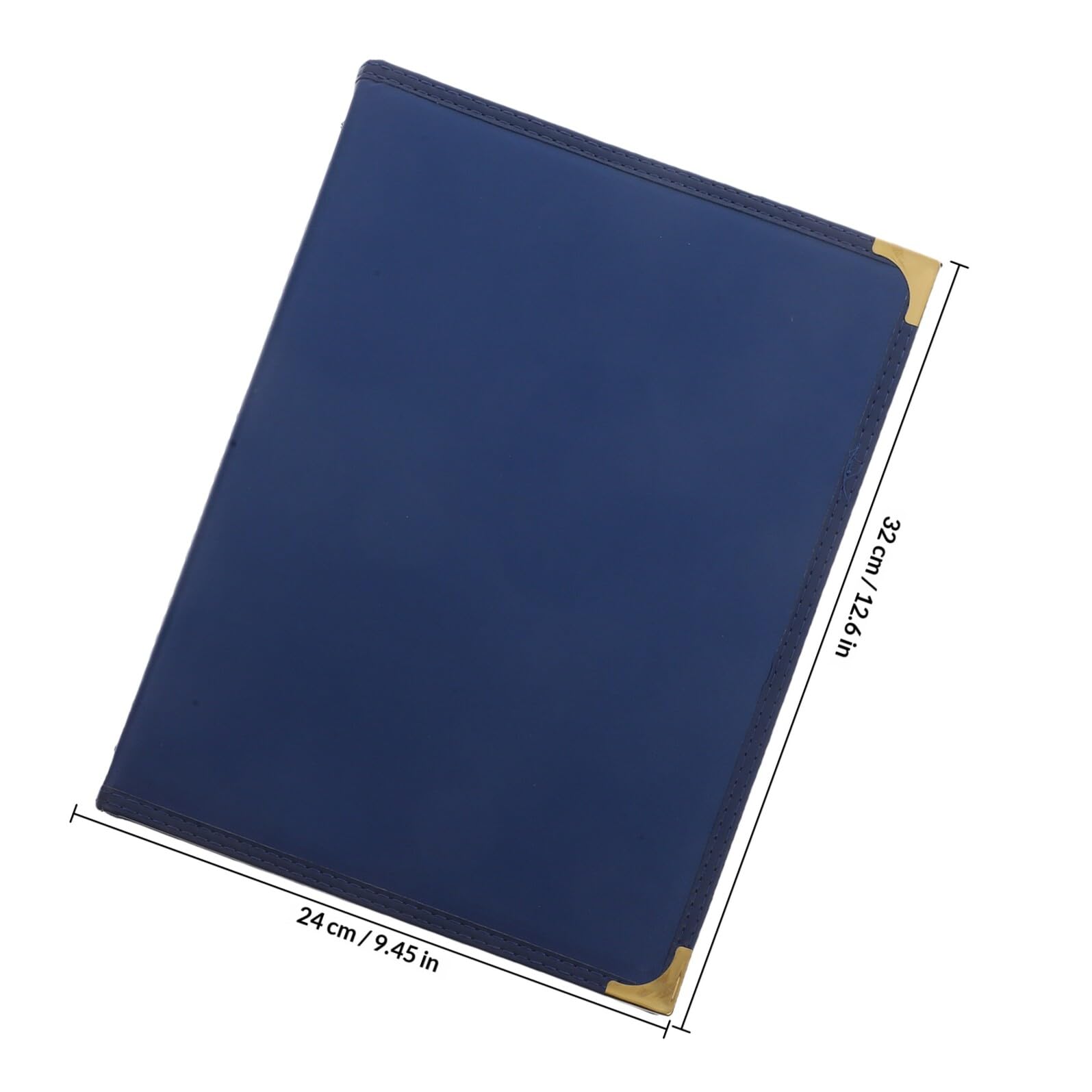 STOBAZA Carpeta para Menú Restaurante 2 Unidades A4 4 Páginas 8 Caras Pu Azul Transparente Portamenús para Bar Cafetería con Fundas Resistentes y Acceso Rápido