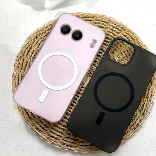 Image of COLORflow Back Cover Compatible with OnePlus Nord 4 5G | Black Matte Finish | MAG-Safe | Slim Soft Touch Case with Anti-Slip Grip & Camera Protection