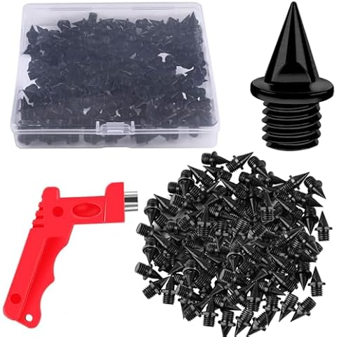 JULMELON 120PCS Black Track Shoe Spikes Cover