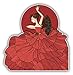 Produktbild Flamenco Girl Dancer Auto-Dekor-Vinylaufkleber 12 X 12 cm