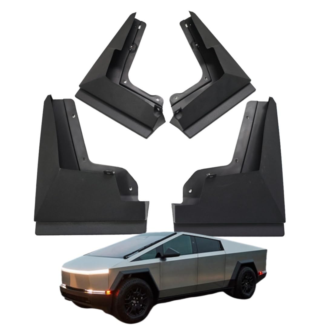 UDRFKDS Mud Flaps Splash Guards For Tesla Cyberbeast 2024 Accessories Mudflap Fender Flares Front and Rear Mud Guard Set 4PCS