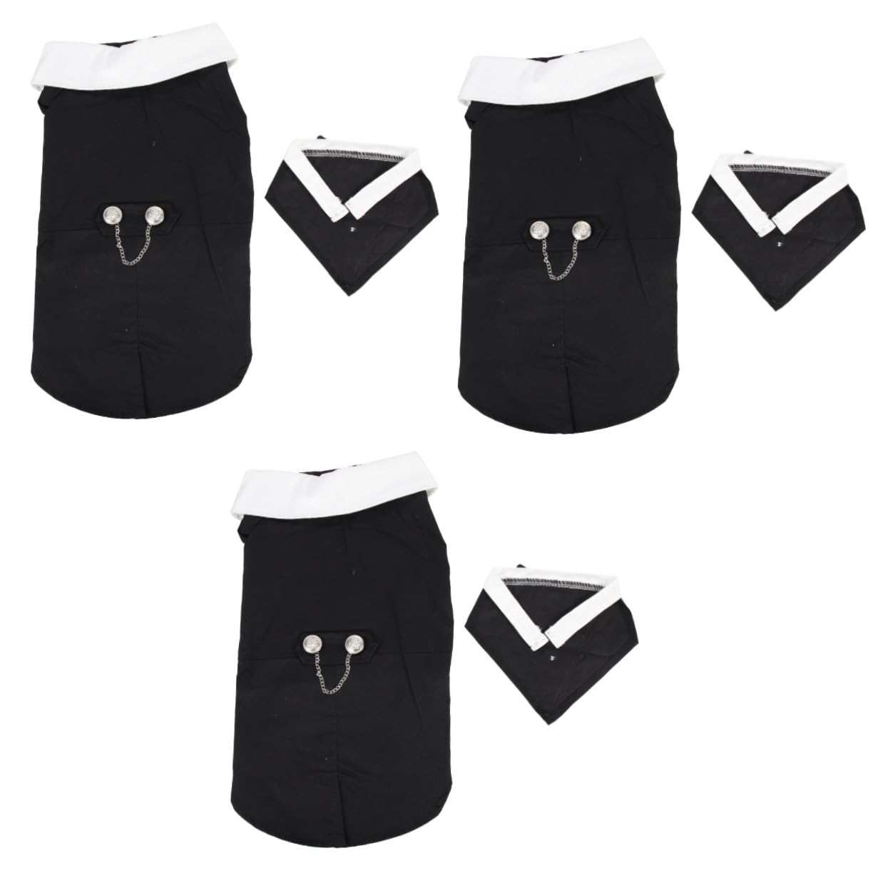 YARNOW 3 Pz Tuta Da Compagnia Abbigliamento Formale Per Animali Domestici Da Compagnia Per Cani Grandi Costumi Per Cani Vestiti Per Cani Riutilizzabili Il Cane Cucciolo Poliestere