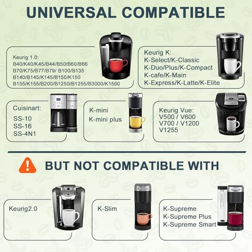Image of NESSUS 1 Pack Reusable K Cup for Keurig 1.0, Stainless Steel Reusable K Cups for Keurig 1 Prong Coffee Maker K Cup Reusable Coffee Pods with Heat Resistant Handles and Scoop, NO BPA