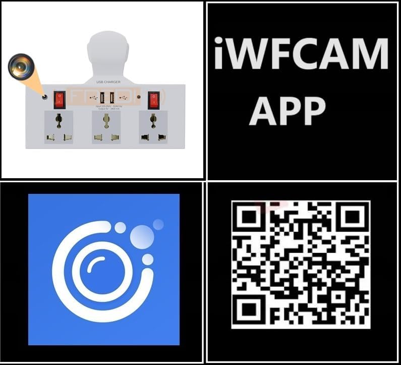 Image of FREDI HD PLUS 3 Pin Socket WiFi Camera 1080P HD | 32GB Inbuilt Storage | Live View on Mobile & PC | AC Powered | Loop Recording | Indoor Security Camera