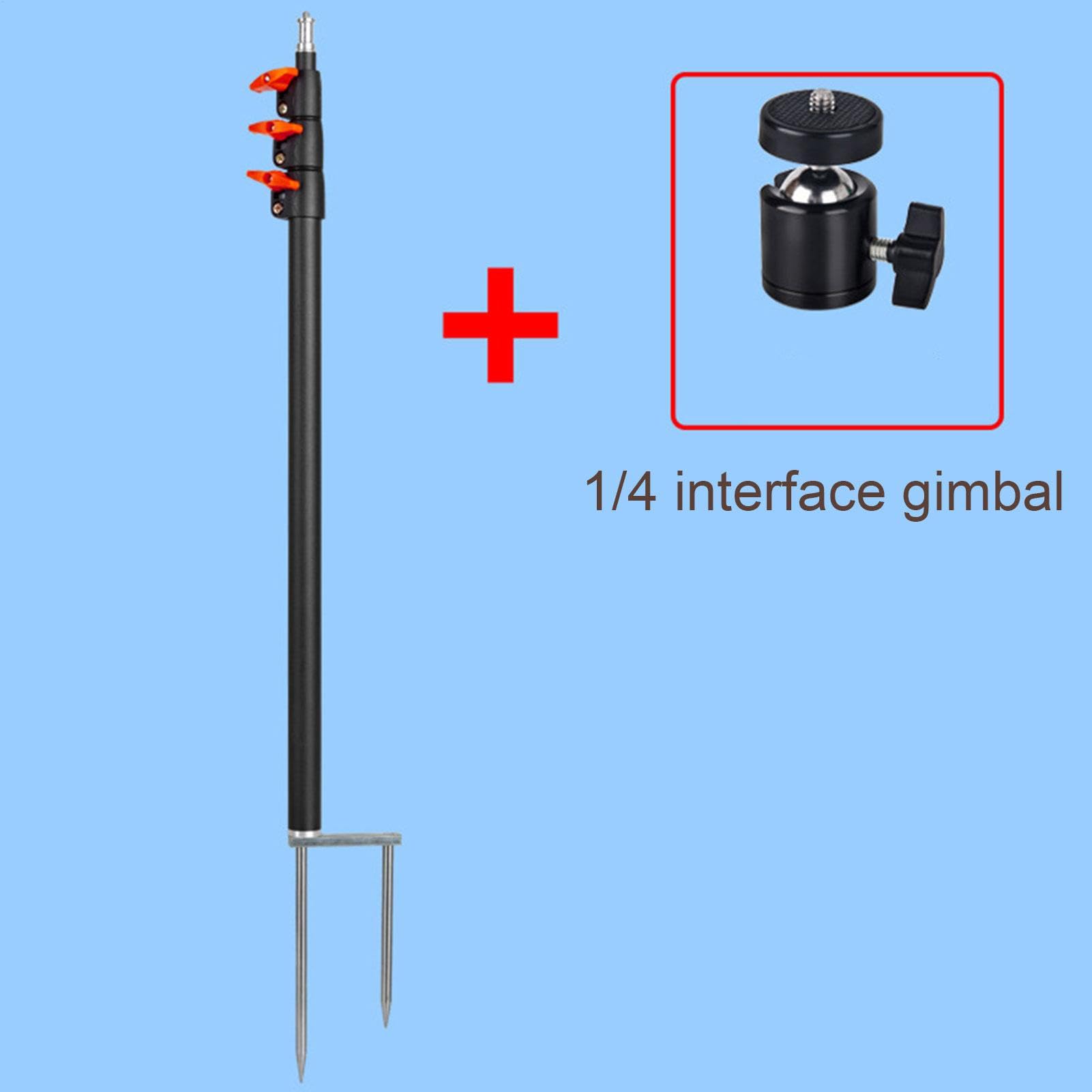 Soporte Para Teléfono Móvil Con Estaca De Suelo Soporte portátil con | Montura Trípode Con Pinchos Compatible Con Transmisión En , Fotografía, Pesca Y Cam