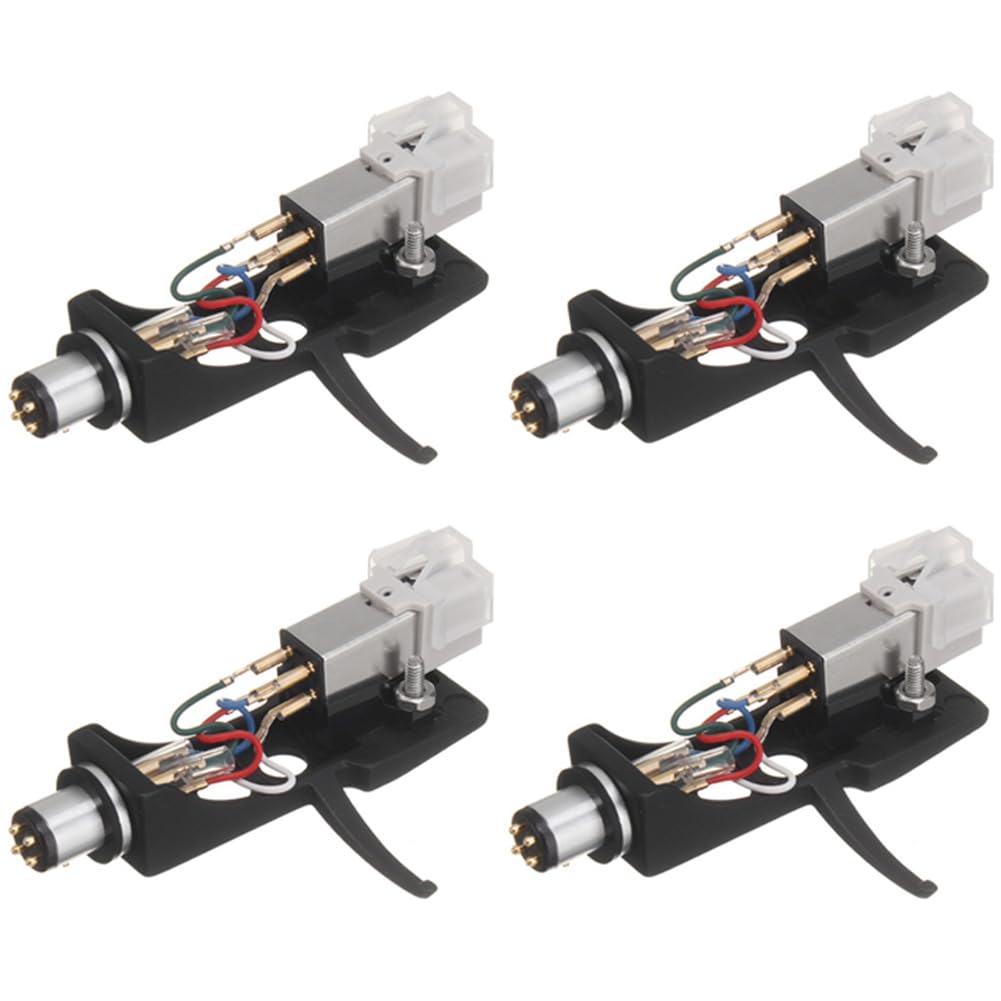 4X Stylus z gramofonem Headshell 4-biegunowe styki do gramofonu gramofonu LP Vinyl Needle