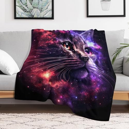 Couverture canapé chaude et douce en flannel premium Star Chat