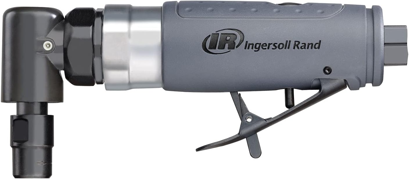 Ingersoll Rand 308B Air Straight Die Grinder, 1/4", 25,000 RPM, 0.33 HP, Ball Bearing Construction, Safety Lock, Composite Housing, Lightweight Power Tool, Gray : Everything Else