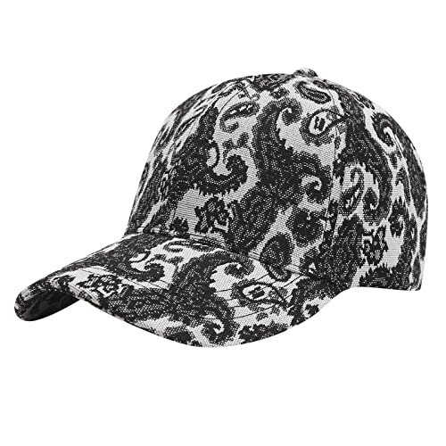 AMDOLE Gorra de béisbol de algodón lavable ajustable de moda de verano para mujer, sombrero para el sol al aire libre, gorra Che Cap, Negro , Talla única