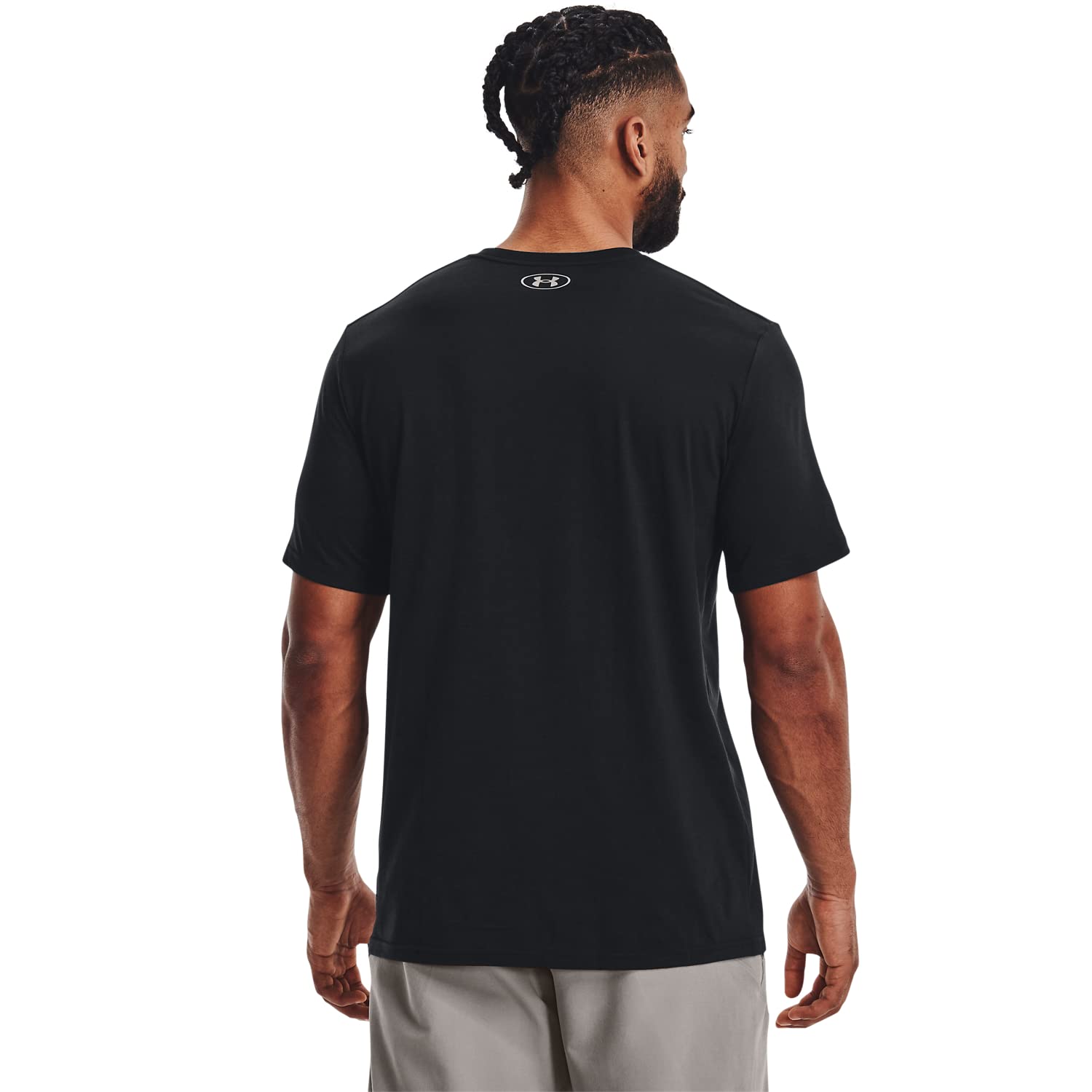 Under Armour UA TEAM ISSUE WORDMARK, T-Shirt Homme, Halo Gray / Blue Circuit, XS