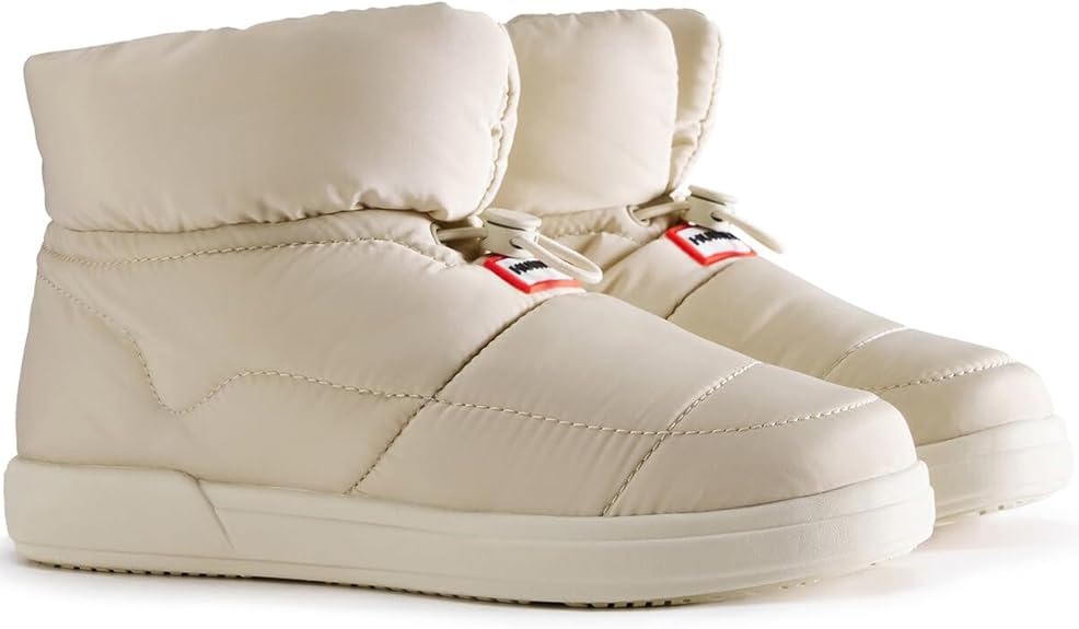 ブーツその他 HUNTER WOMEN In-Out Puffer Knit Cuff Boots Star White Pelica Amazon | [ハンター] スニーカーブーツ WOMENS IN/OUT PUFFER