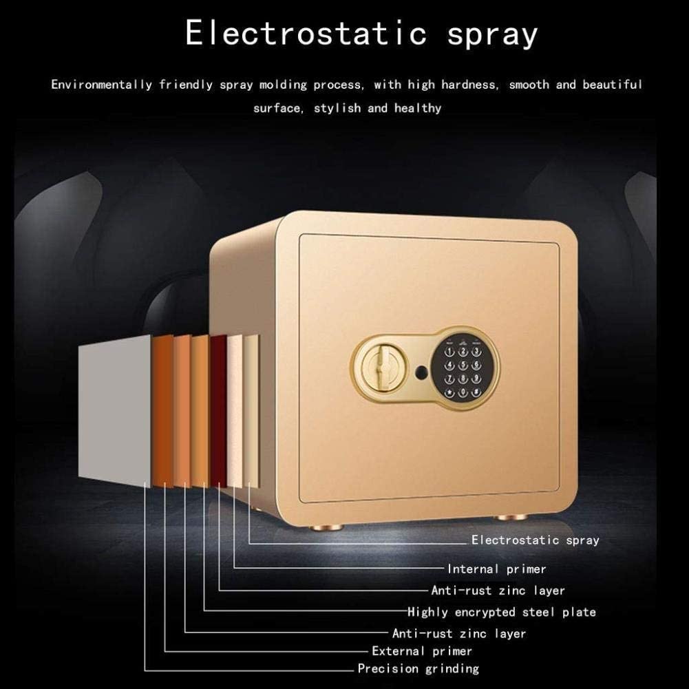 home safes Ognioodporny wodoodporny sejf Sejf cyfrowy, sejfy do sejfów gabinetowych Stalowa skrzynka bezpieczeństwa, kasetka na pieniądze, do użytku biurowego lub domowego, montowana na ścianie lub
