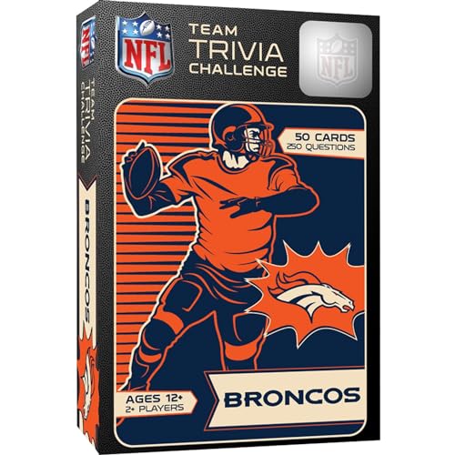 MasterPieces Game Day - NFL Denver Broncos - Team Trivia Challenge, Officially Licensed
