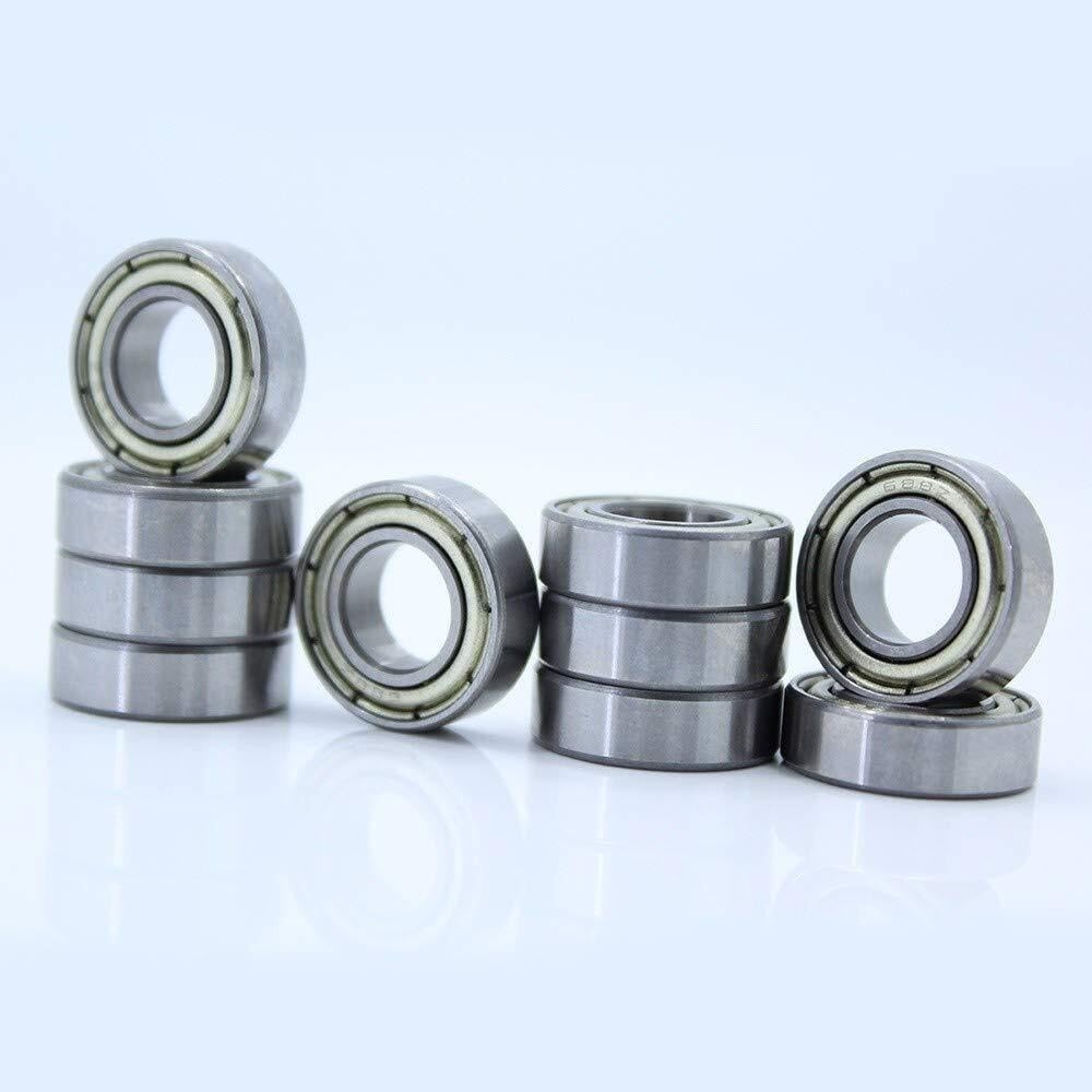 Namiar, 10 szt. 688ZZ mały rozmiar łożyska 688Z P0 kulkowe ze stali chromowanej 8x16x5mm(12PCS)