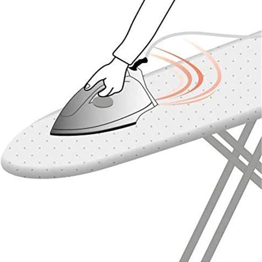 Funda para Tabla de Planchar de 15 x 45 Pulgadas, de algodón Resistente al Calor, de Repuesto, Almohadilla Ajustable, Funda y Almohadilla para Tabla de Planchar (Color: Gris, tamañ