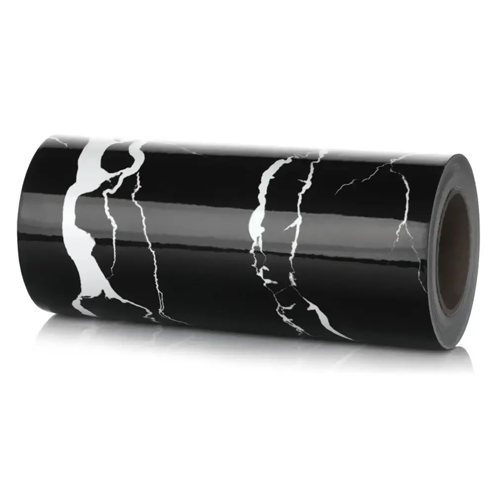 LCKKJHG Wallpaper Borders Self Adhesive Self-Adhesive Vinyl Decals Skirting Line Baseboard Marble Wall Border Stickers Waist Wallpaper(Black)