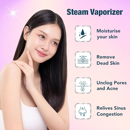 Image of Amkay Steam Vaporizer Pro | Facial Steamer, Steam Inhaler & Vaporizer for Cold, Cough, Congestion Relief & Skincare | Portable & Easy to Use