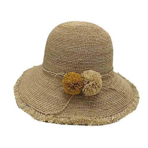Chapeau de soleil femme grand bord pour bloquer les rayons UV à la plage