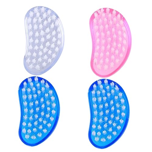 FOMIYES 4pcs Nail Art Tools Horn Brush Nail Art Supplies for Home Use Random Color Lightweight Design for Easy Carrying and Storage Random Color