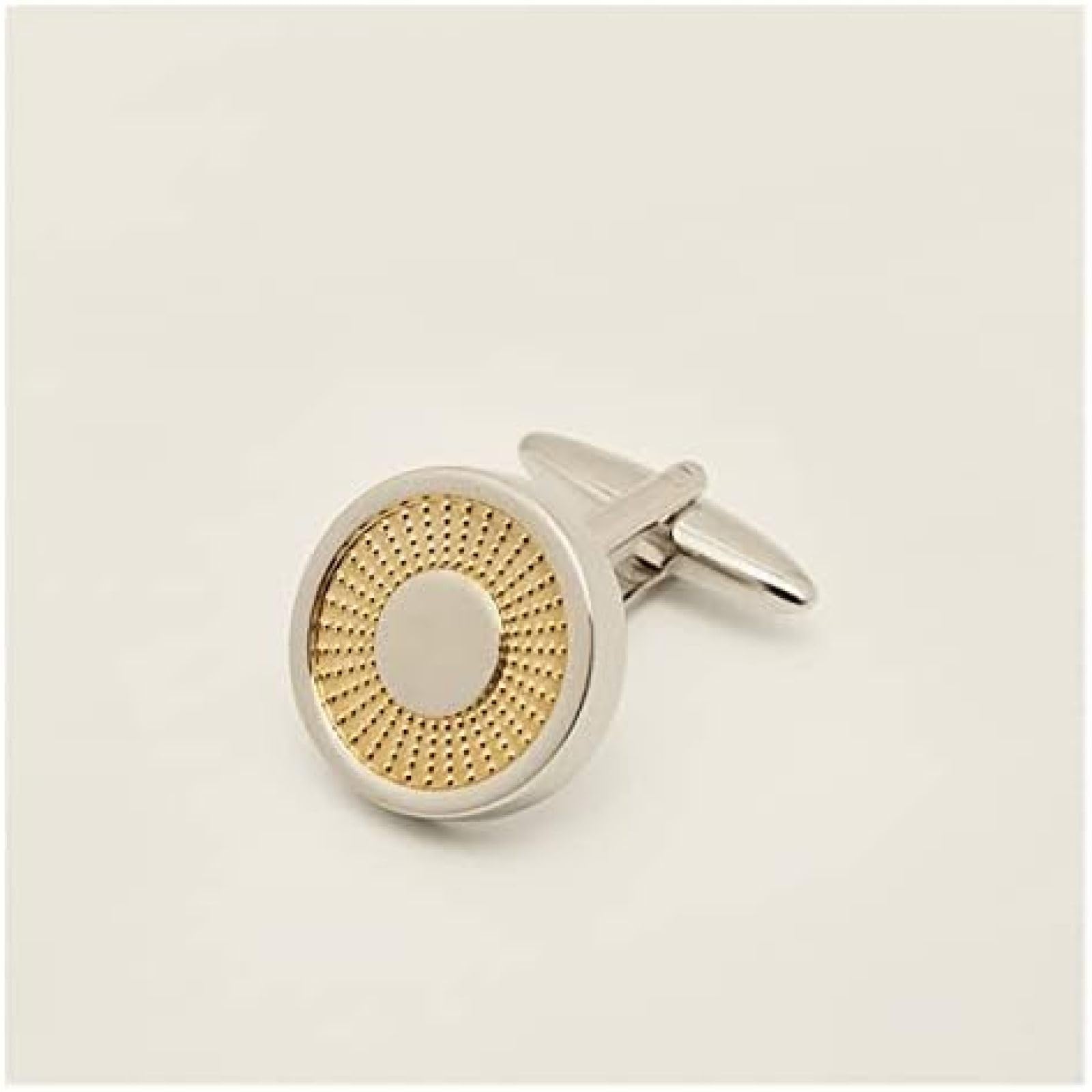 Weißer Stahl, Goldfarbene Strukturierte Manschettenknöpfe, Herren-Kupfermaterial, Business-Hemd-Manschette, Nagel-Geschenkbox,A,Einheitsgröße,outstanding78