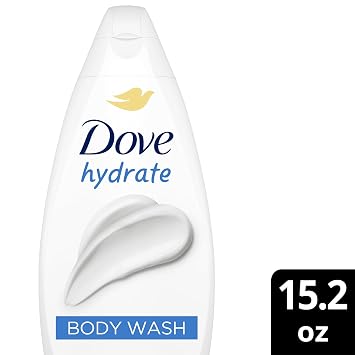 Dove Body Wash, Hydrate 6-Pack Moisturizing Cleanser for Smooth, Soft Skin, 15.22 Oz Ea