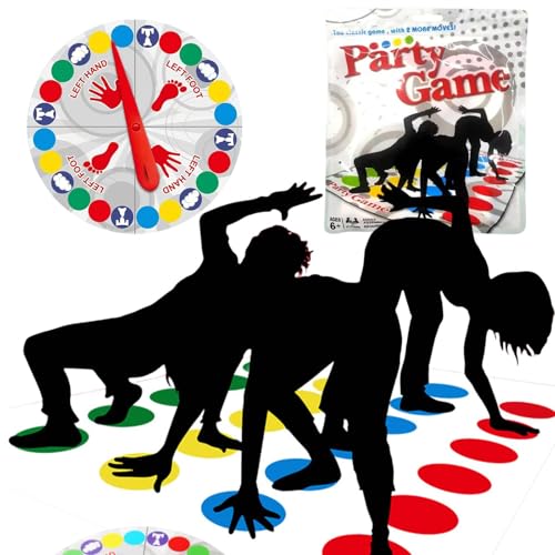 Twister Floor Mat Activity Game Twister Game for Adults & Families Group Party Entertainment for Indoor Outdoor Gatherings