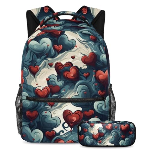 Cartables grande capacité War of Red Hearts 47 ados avec trousse