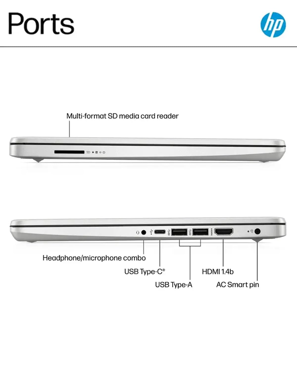 HP Computer portatile leggero per studenti da 14", Microsoft Office 365, Windows 11 Pro, HD da 14 pollici, alimentato dall'intelligenza artificiale, batteria da 11 ore, laptop serie N, 16 GB di RAM