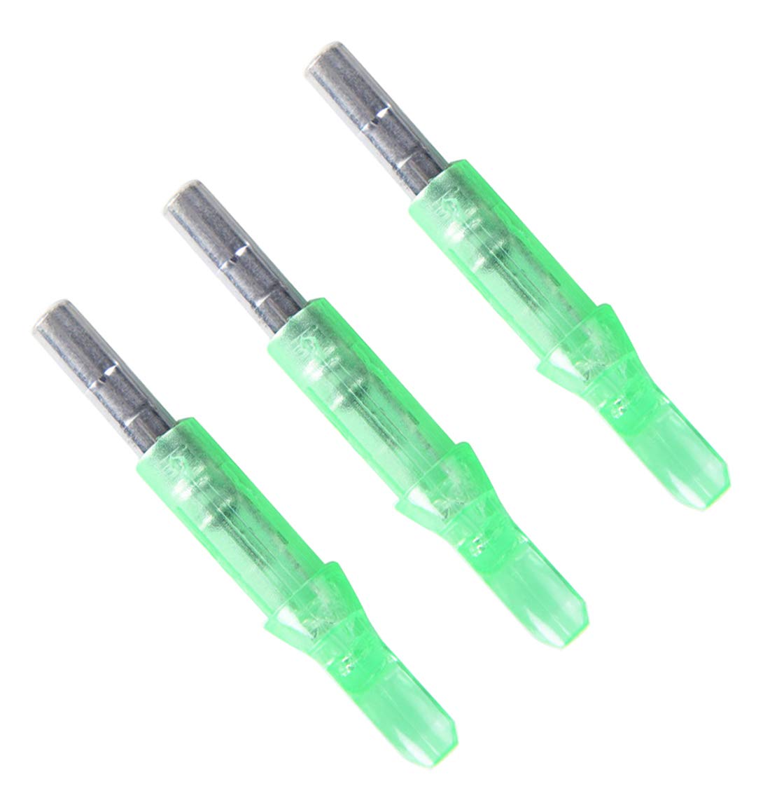 Nema Automatically Lighted Arrow Nock -45.5mm - Green - 3 Pcs