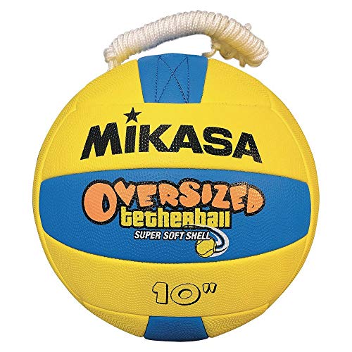 Mikasa Oversized Tetherball Oversized Soft Tetherball, Yellow/Blue, Oversized - 10