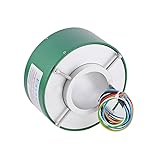 Full Aluminum Alloy Through-Bore Slip Ring 70mm / 80mm, High-Durability Rotary Electrical Connector, Long-Life Slip Ring for Heavy Industrial Equipment (HD70140-0610)