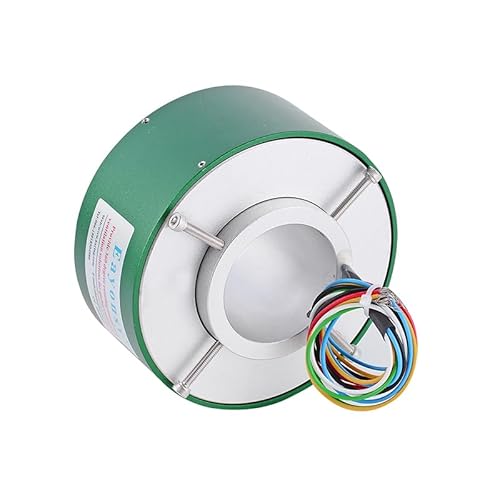 Full Aluminum Alloy Through-Bore Slip Ring 70mm / 80mm, High-Durability Rotary Electrical Connector, Long-Life Slip Ring for Heavy Industrial Equipment (HD70140-0610)