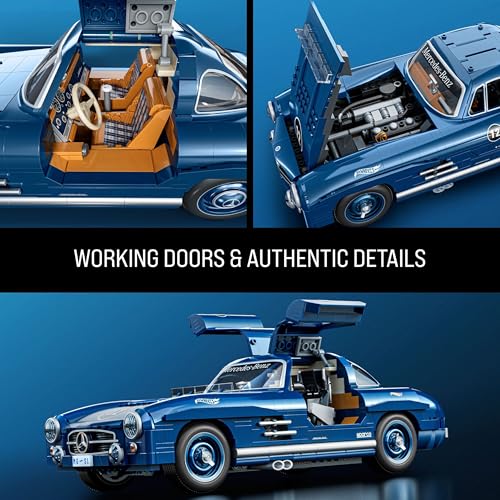 Mattel Brick Shop Hot Wheels Mercedes-Benz 300 SL Building Toy Kit - image 6