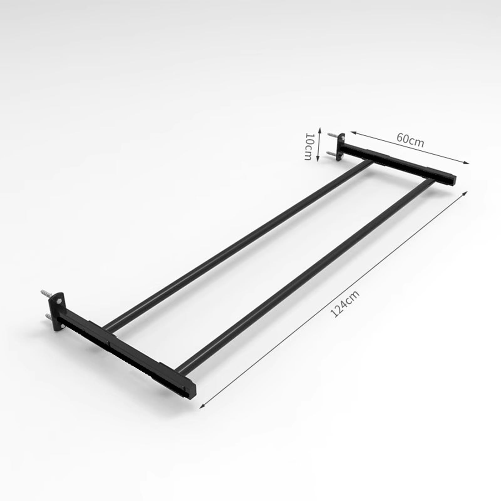 Soporte De Pared para Pelotas De Ejercicio, Soporte De Exhibición Ajustable De Acero Pesado para Pelotas De Ejercicio con Tornillos De Montaje para Entrenamiento En El Gimnasio