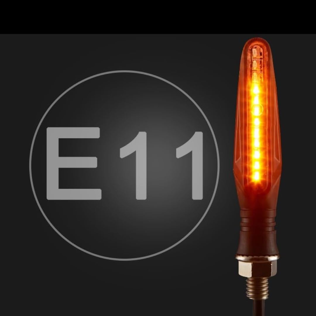 Générique Clignotant de moto Pour Mark Clignotants de moto E11 Light 335smd Clignotant de moto Indicateurs de relais intégrés