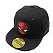 Diluma Kids Spider Man Cartoon Falt Hat Snapback Baseball Cap (Black)