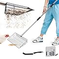 Chicken Poop Scooper - Chicken coop accesories with Hook and Brush, Durable Metal Litter Scoop Heavy Duty and Rust Resistant for Poultry Farmers, Easy to Clean, Lightweight and Portable coop Scoop