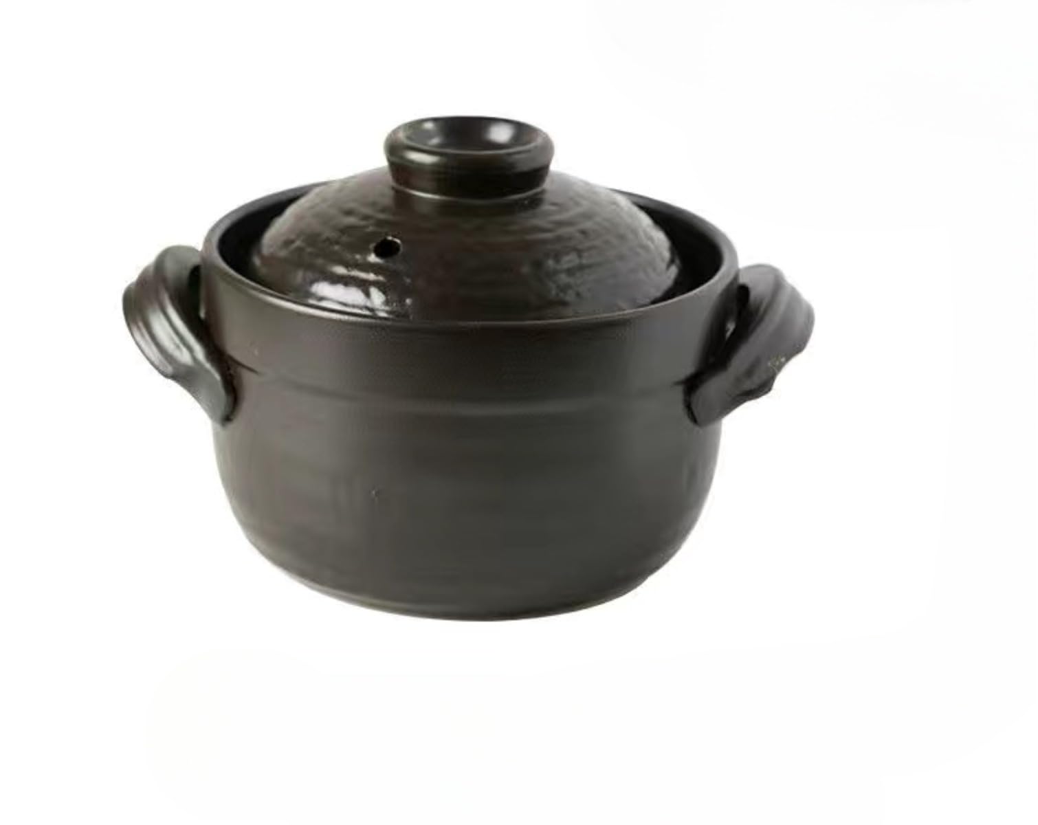 萬古焼　IHご飯釜　直火 Amazon | IWEJ 萬古焼ご飯釜 S サイズ 黒釉 二重蓋 直火対応 木製